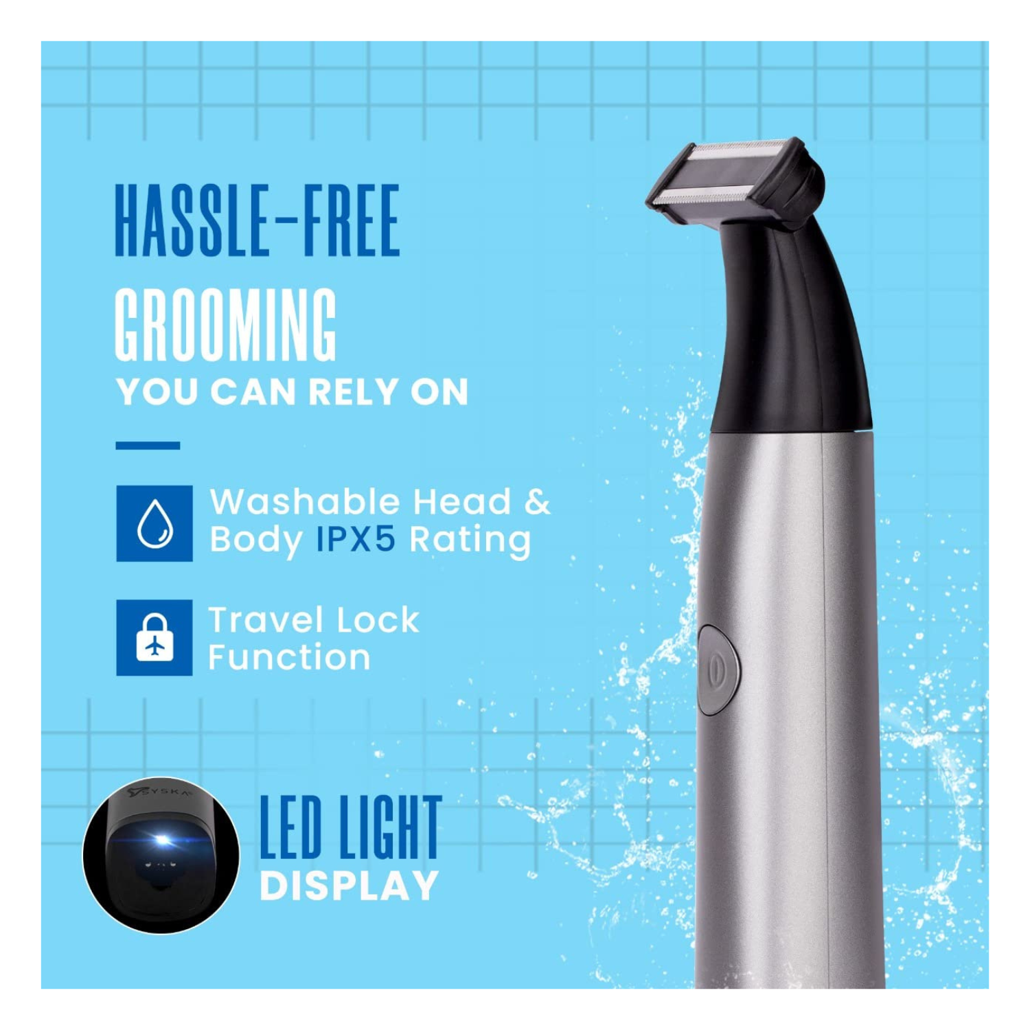 Buy Syska UT1100 Cordless Oneblade Trimmer (Metalic Grey) Online at